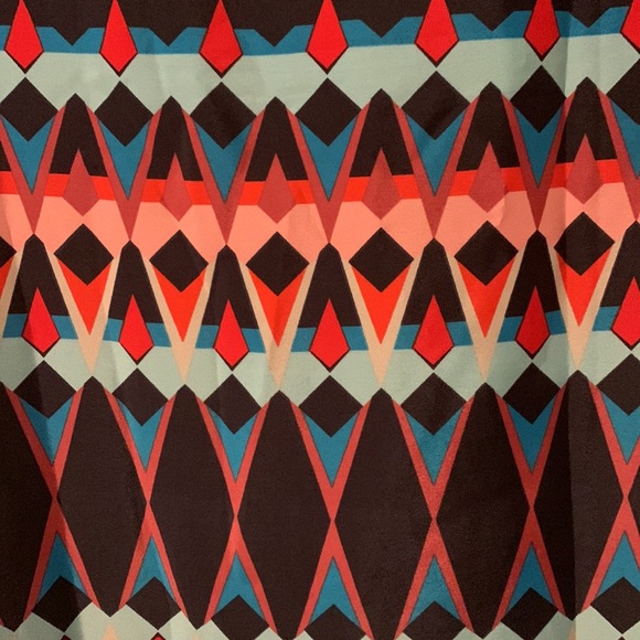 JCrew Multi Colored Geometric Pattern Mini Dress - Picture 3 of 4